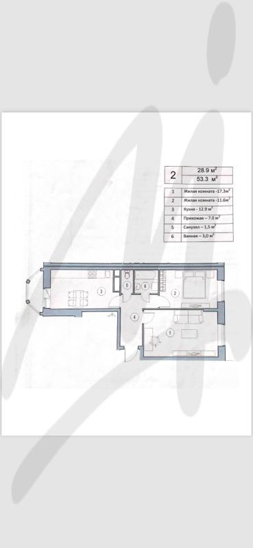 Продажа 2-комнатной квартиры, Сабурово, Заречная ул,  5